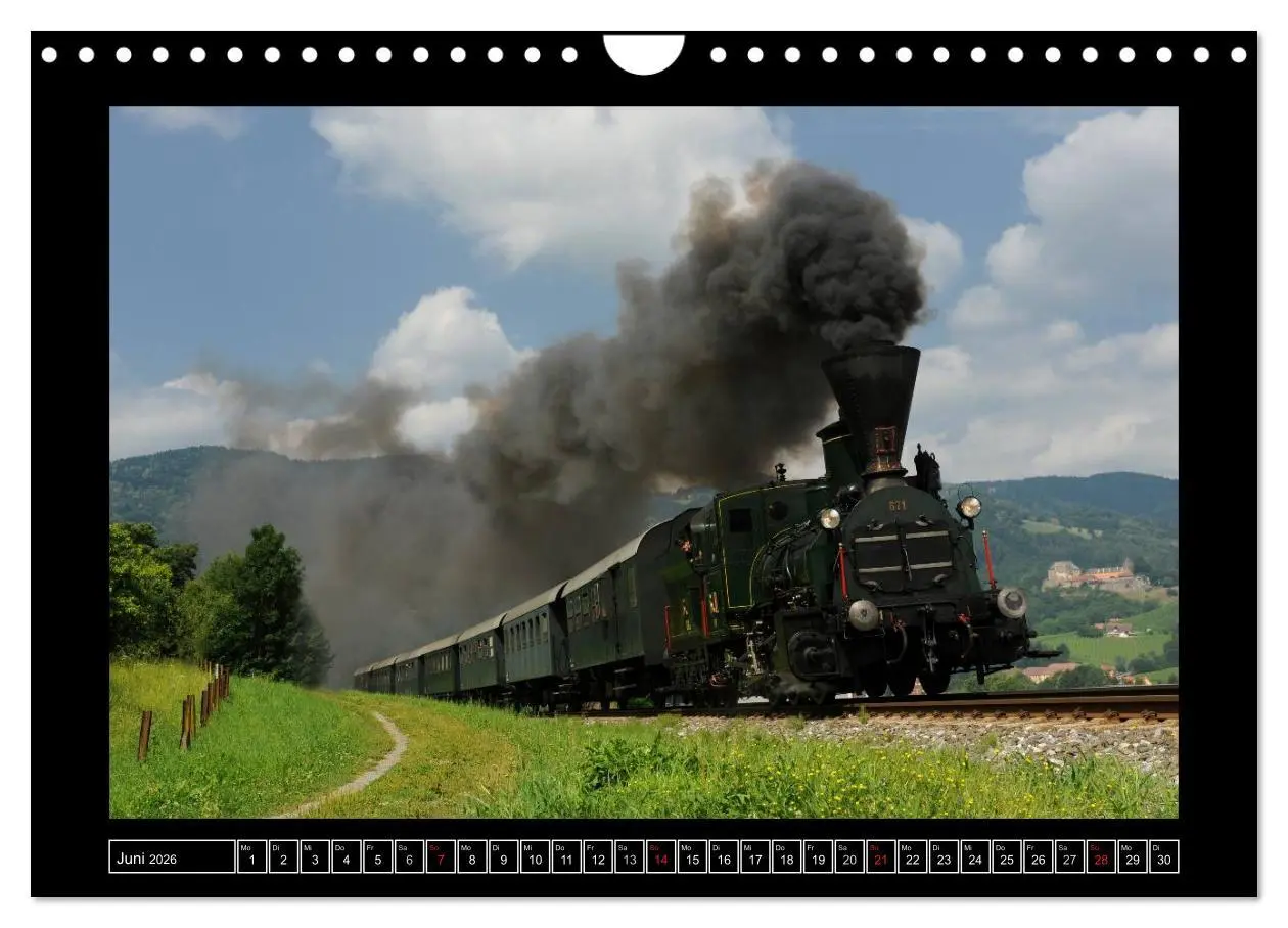 Bild: 9783516175837 | Eisenbahndampfromantik (Wandkalender 2026 DIN A4 quer), CALVENDO...