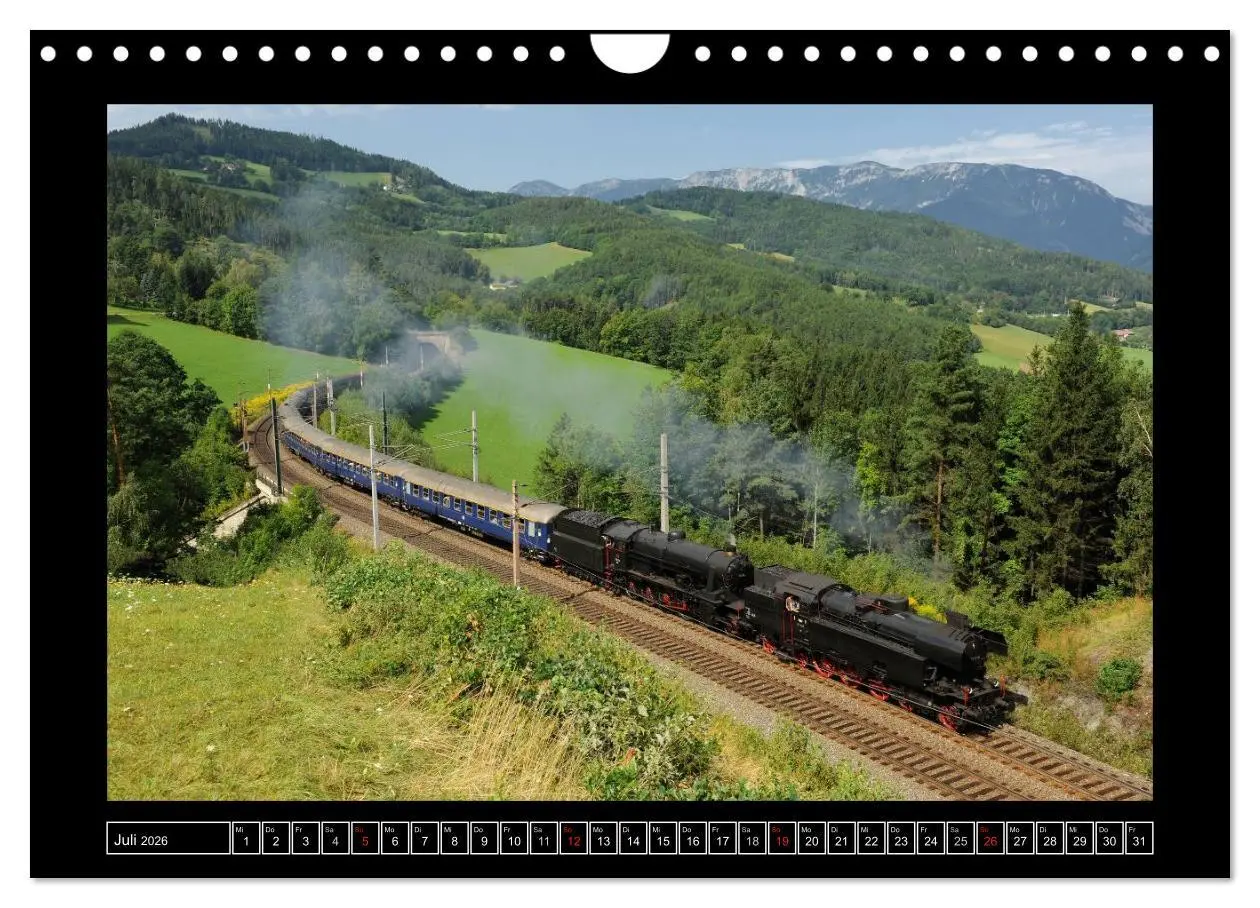 Bild: 9783516175837 | Eisenbahndampfromantik (Wandkalender 2026 DIN A4 quer), CALVENDO...