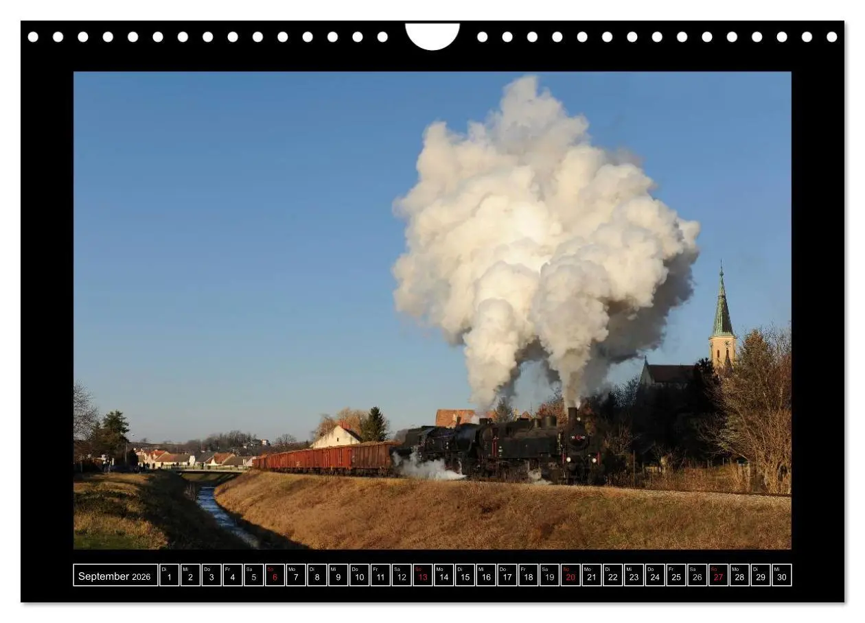 Bild: 9783516175837 | Eisenbahndampfromantik (Wandkalender 2026 DIN A4 quer), CALVENDO...