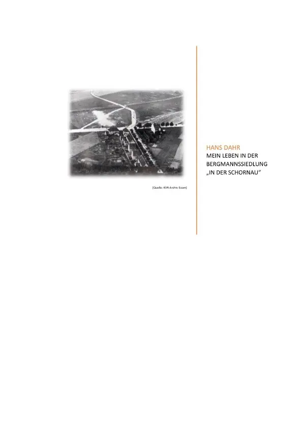 Cover: 9783753165837 | Mein Leben in der Bergmannssiedlung "In der Schornau" | Hans Dahr
