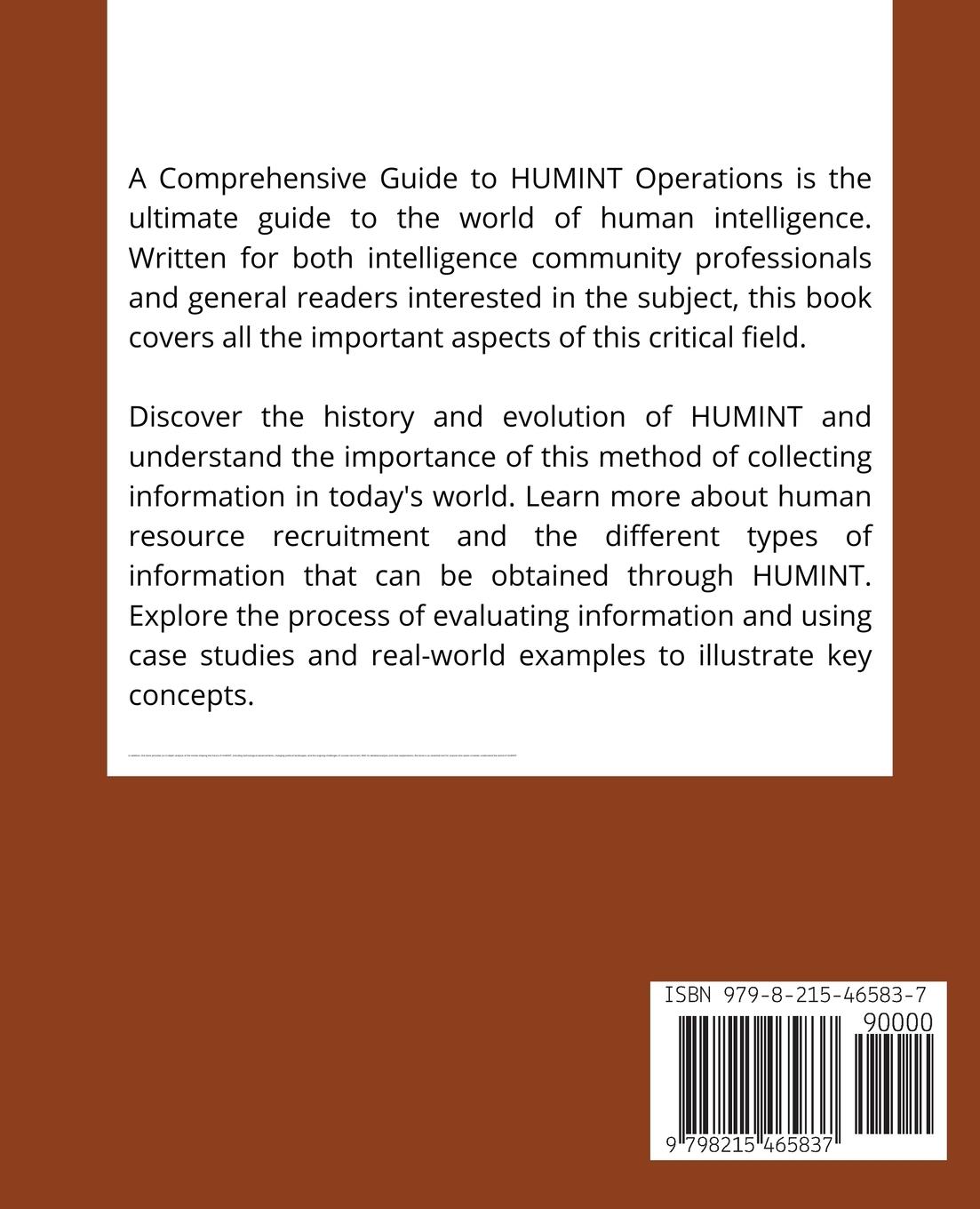 Rückseite: 9798215465837 | A Comprehensive Guide to HUMINT Operations | A. Scholtens | Buch