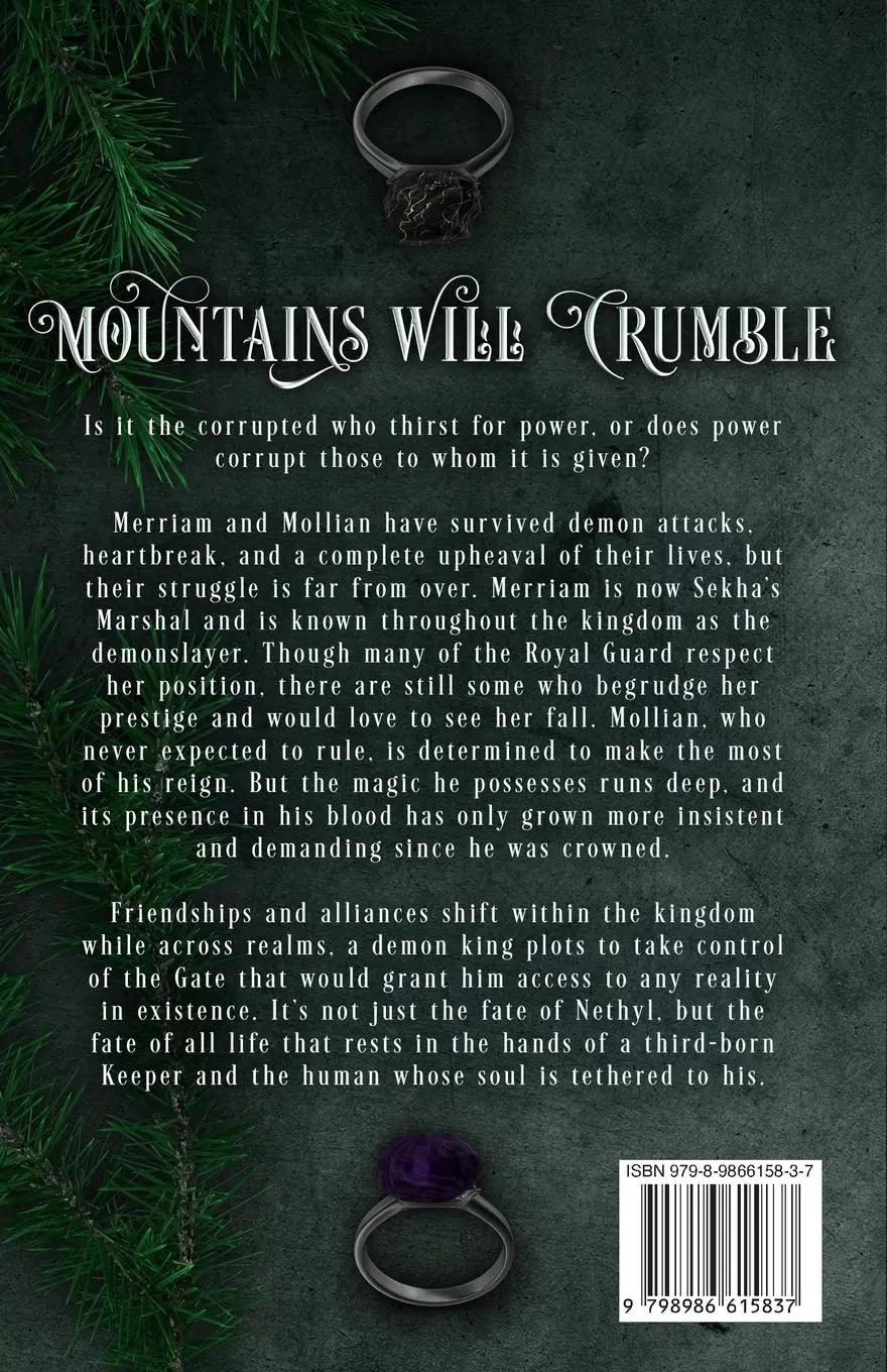 Rückseite: 9798986615837 | Mountains Will Crumble | Carissa Hardcastle | Taschenbuch | Englisch