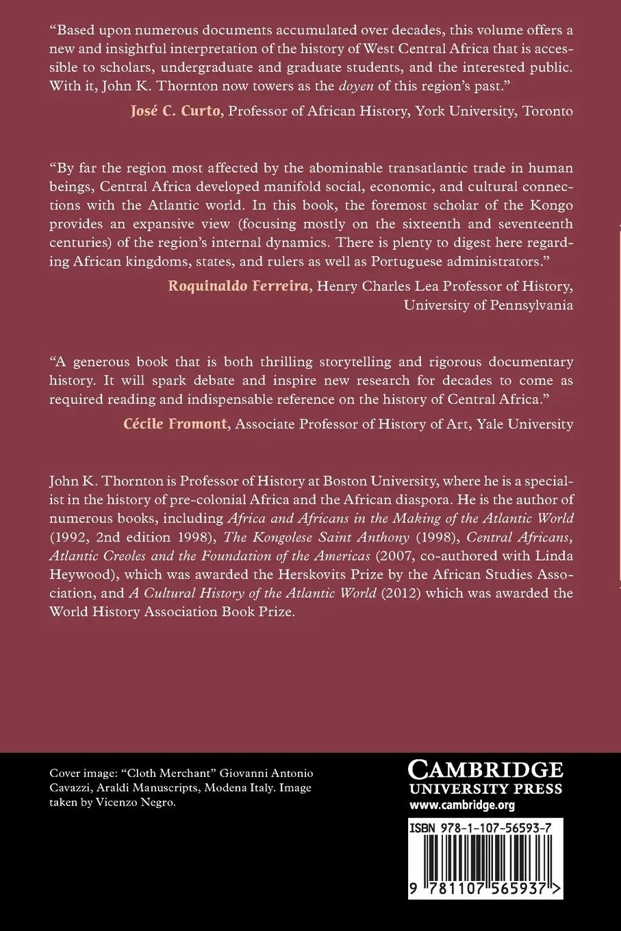 Rückseite: 9781107565937 | A History of West Central Africa to 1850 | John K Thornton | Buch