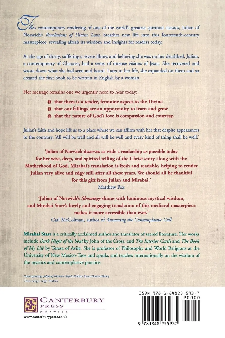 Rückseite: 9781848255937 | Julian of Norwich | The Showings: A contemporary translation | Starr