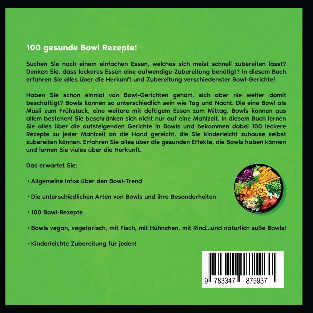 Bild: 9783347875937 | Bowls Kochbuch | Ella Klug | Taschenbuch | 100 S. | Deutsch | 2023