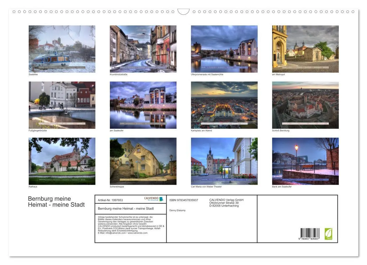 Bild: 9783457835937 | Bernburg meine Heimat - meine Stadt (Wandkalender 2026 DIN A2...