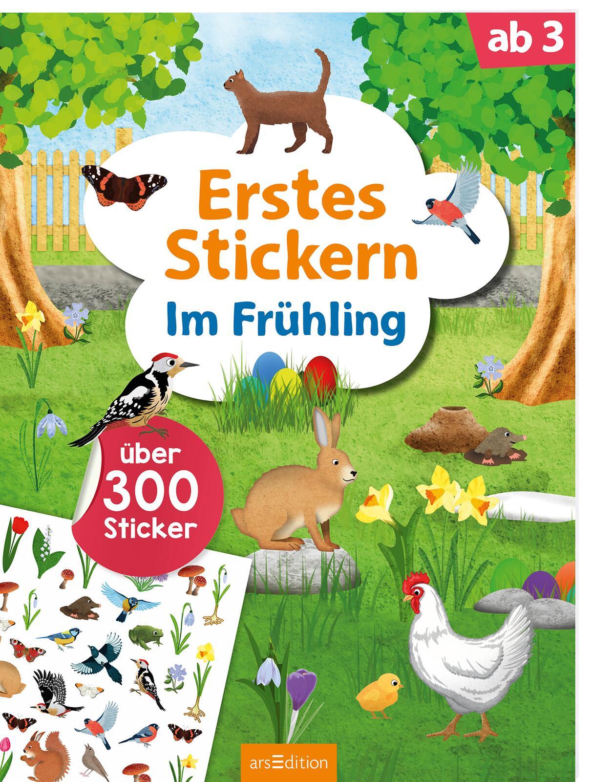 Cover: 9783845845937 | Erstes Stickern - Im Frühling | Über 300 Sticker | Timo Schumacher