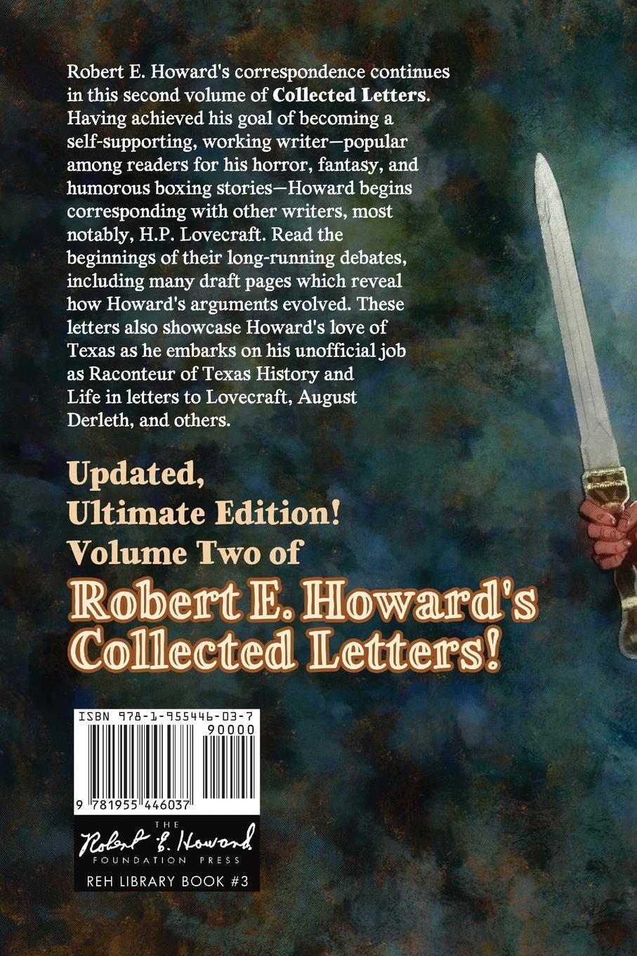 Rückseite: 9781955446037 | The Collected Letters of Robert E. Howard, Volume 2 | Robert E. Howard