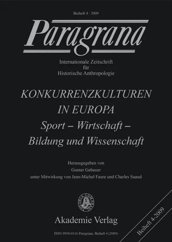 Cover: 9783050046037 | Konkurrenzkulturen in Europa | Beate Krais (u. a.) | Taschenbuch