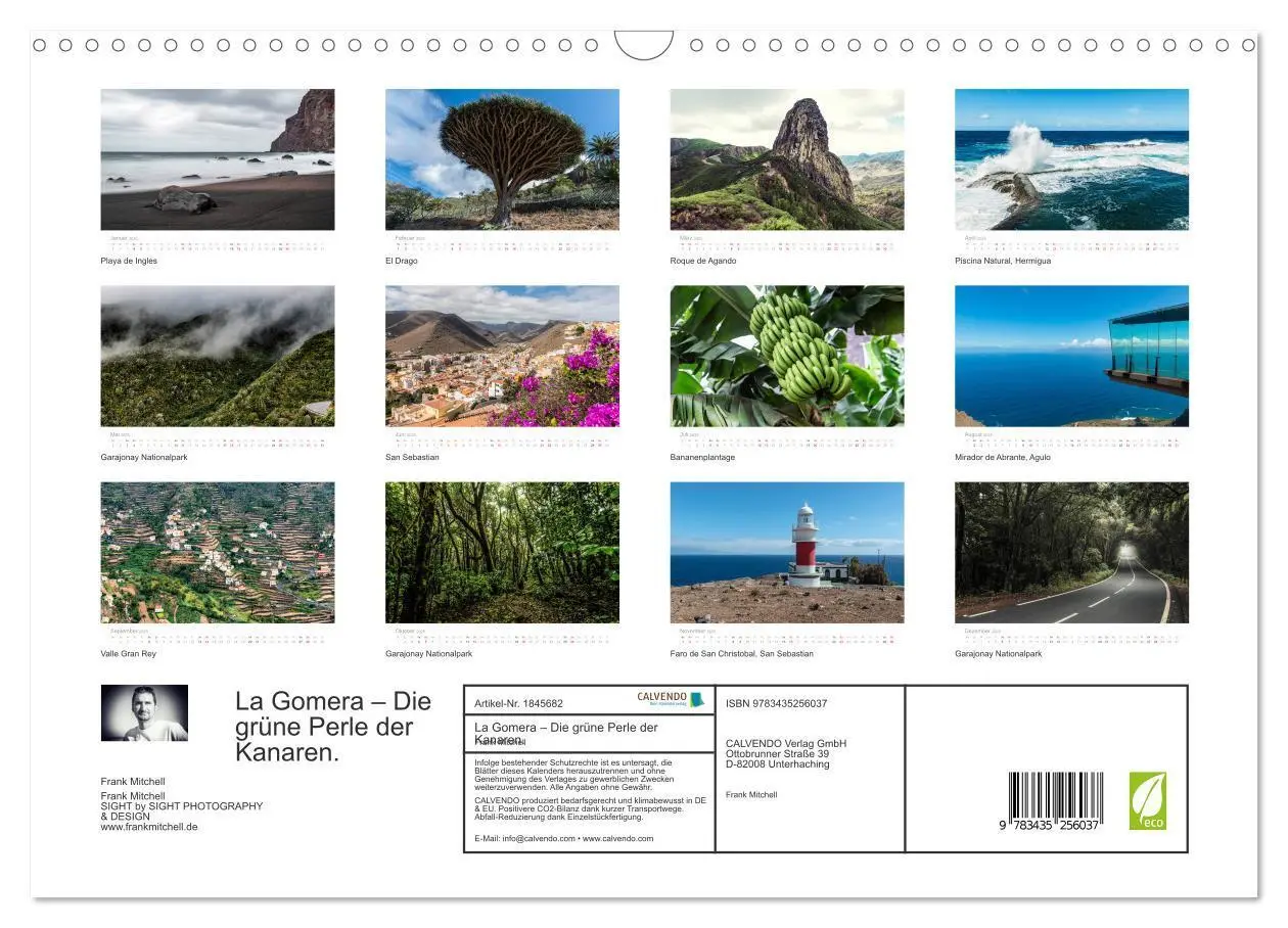 Bild: 9783435256037 | La Gomera - Die grüne Perle der Kanaren. (Wandkalender 2025 DIN A3...