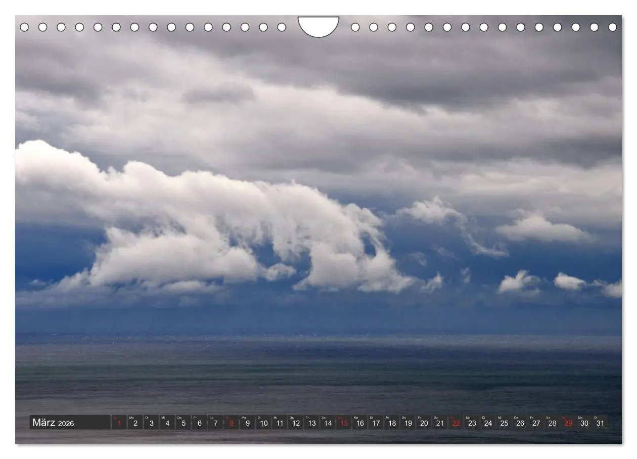 Bild: 9783516126037 | Sonne, Meer und Wolken (Wandkalender 2026 DIN A4 quer), CALVENDO...
