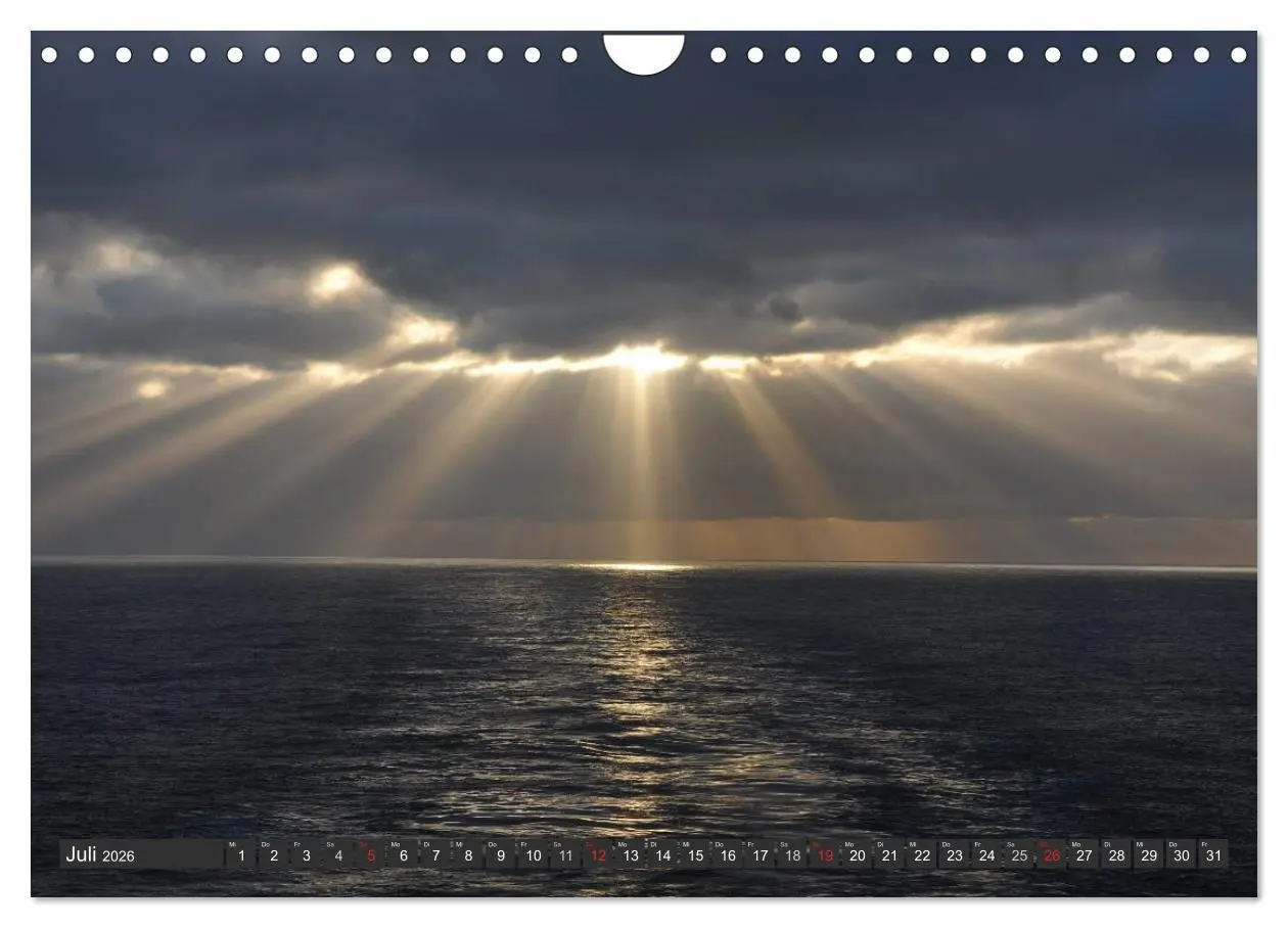 Bild: 9783516126037 | Sonne, Meer und Wolken (Wandkalender 2026 DIN A4 quer), CALVENDO...