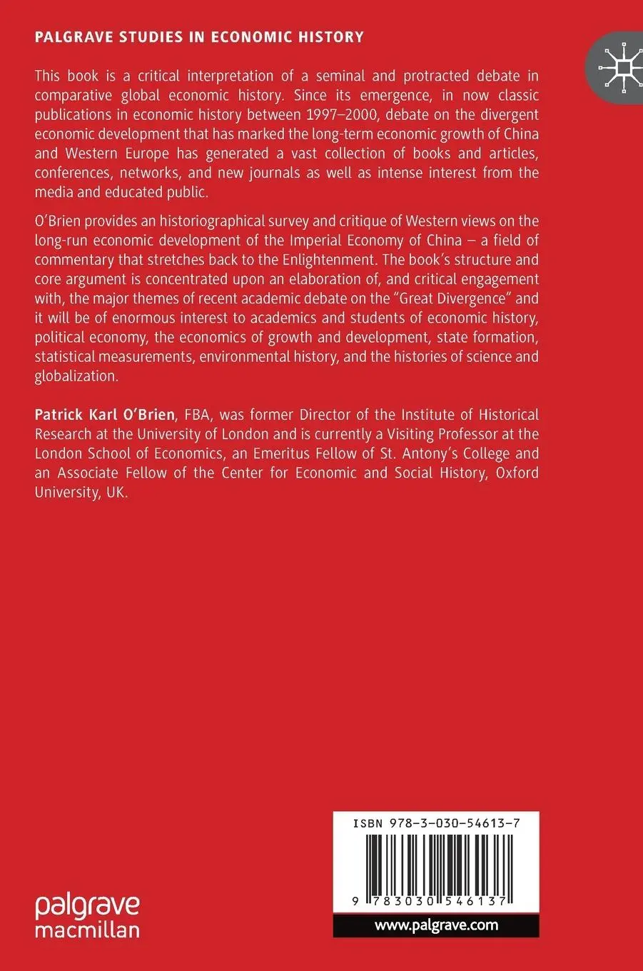 Rückseite: 9783030546137 | The Economies of Imperial China and Western Europe | O'Brien | Buch