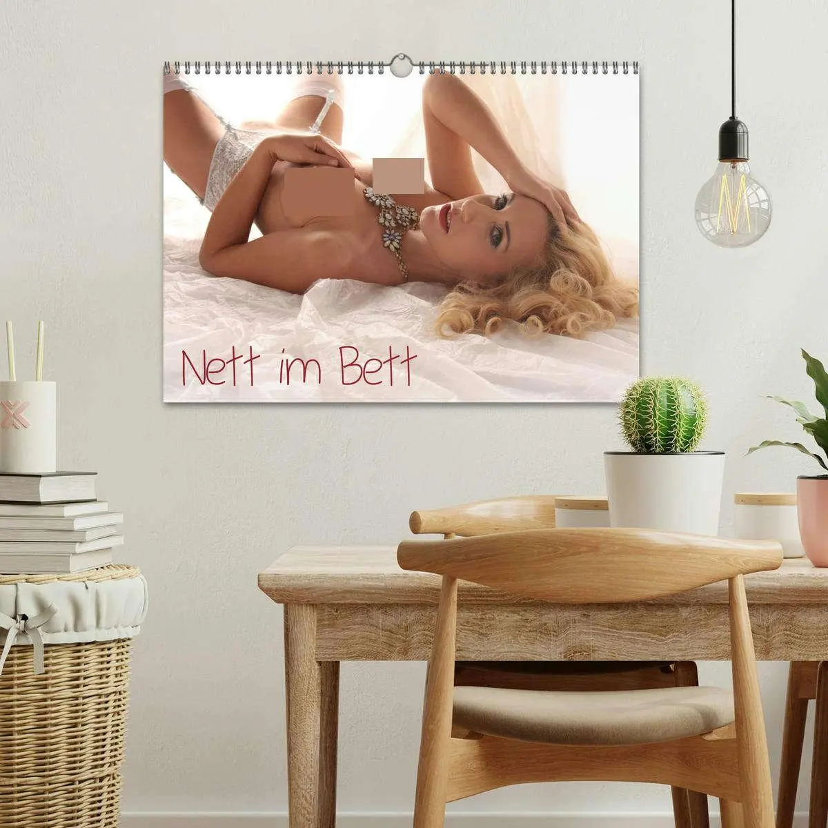 Bild: 9783457266137 | Nett im Bett (Wandkalender 2026 DIN A3 quer), CALVENDO Monatskalender