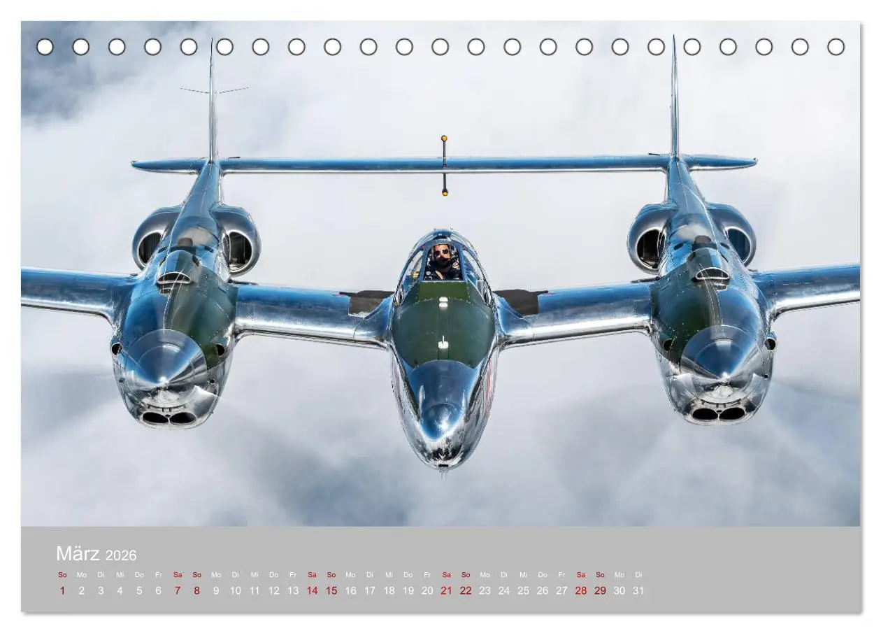 Bild: 9783457716137 | Fliegende Legenden - Warbirds (Tischkalender 2026 DIN A5 quer),...