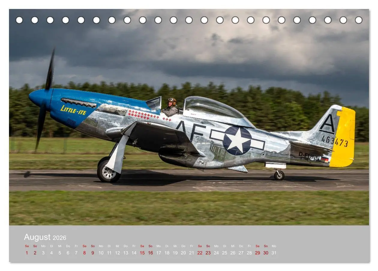 Bild: 9783457716137 | Fliegende Legenden - Warbirds (Tischkalender 2026 DIN A5 quer),...