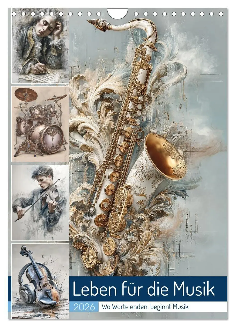 Cover: 9783516666137 | Leben für die Musik (Wandkalender 2026 DIN A4 hoch), CALVENDO...