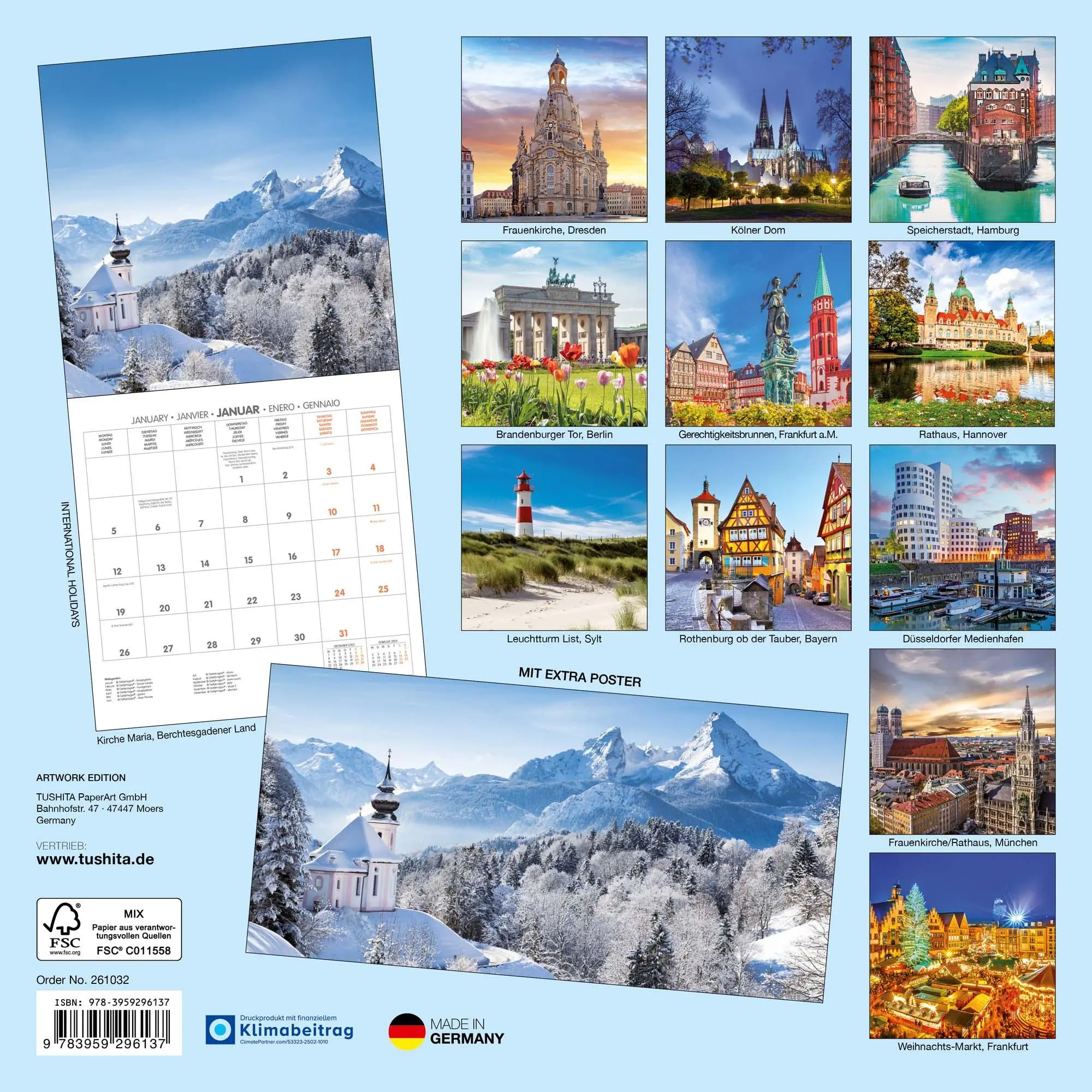 Rückseite: 9783959296137 | Deutschland/Germany 2026 | Kalender 2026 | Kalender | Artwork Edition