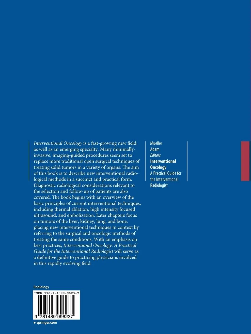 Rückseite: 9781489996237 | Interventional Oncology | Peter Mueller (u. a.) | Taschenbuch | x