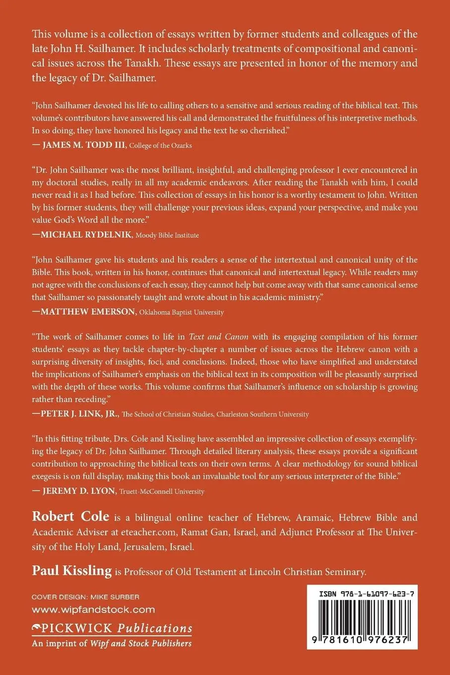 Rückseite: 9781610976237 | Text and Canon | Robert L. Cole (u. a.) | Taschenbuch | Englisch