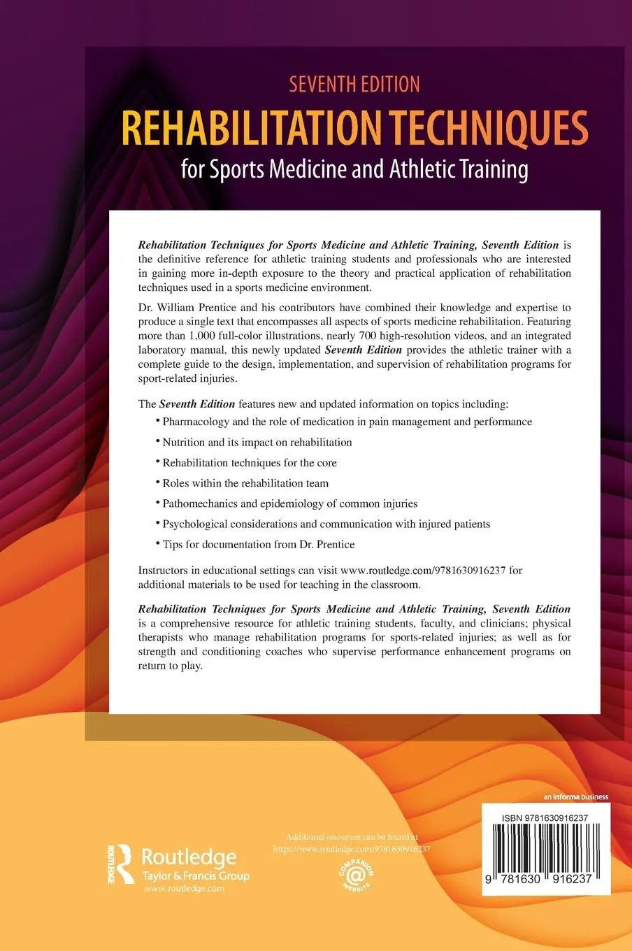 Rückseite: 9781630916237 | Rehabilitation Techniques for Sports Medicine and Athletic Training