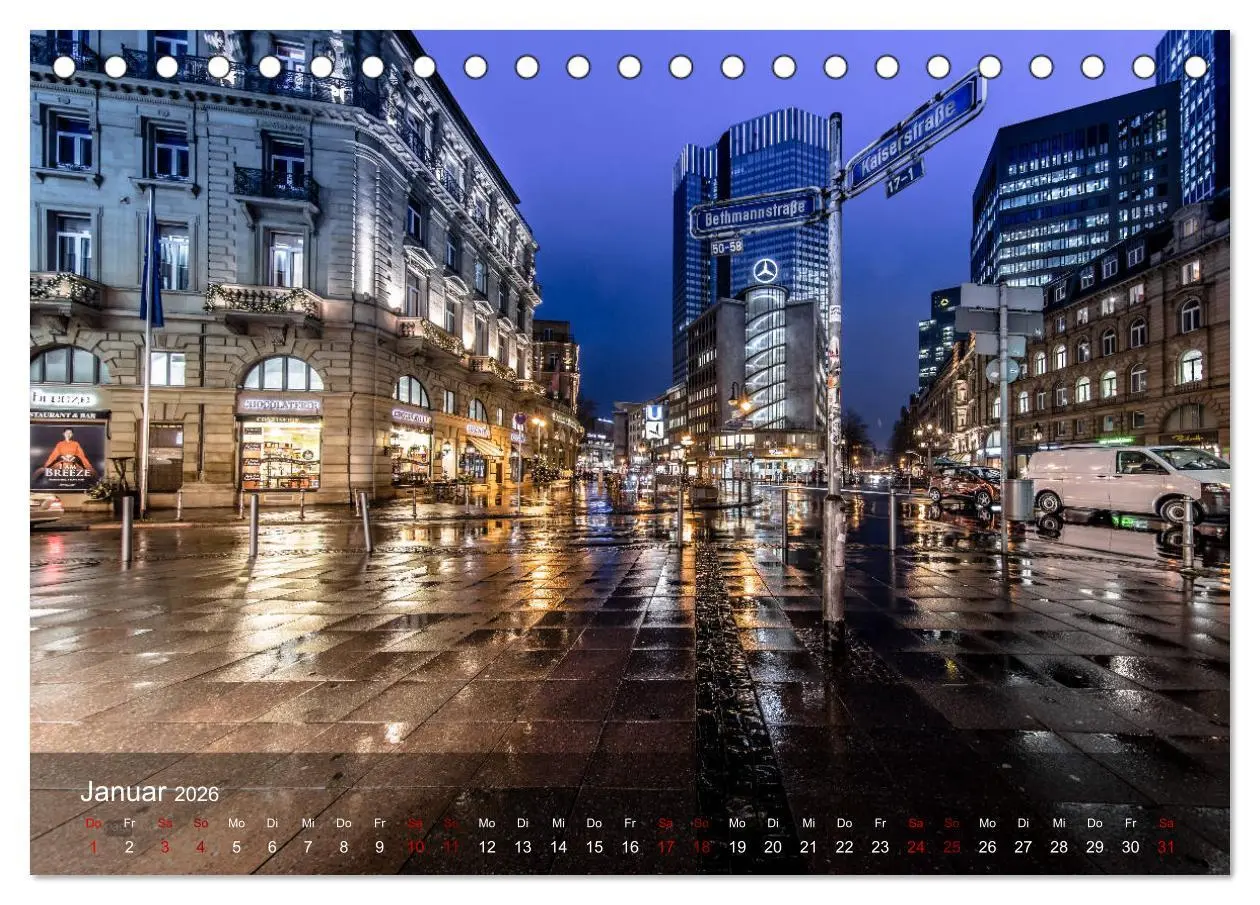 Bild: 9783457876237 | Frankfurt city view (Tischkalender 2026 DIN A5 quer), CALVENDO...