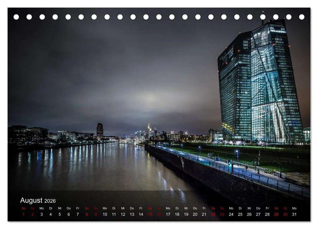 Bild: 9783457876237 | Frankfurt city view (Tischkalender 2026 DIN A5 quer), CALVENDO...