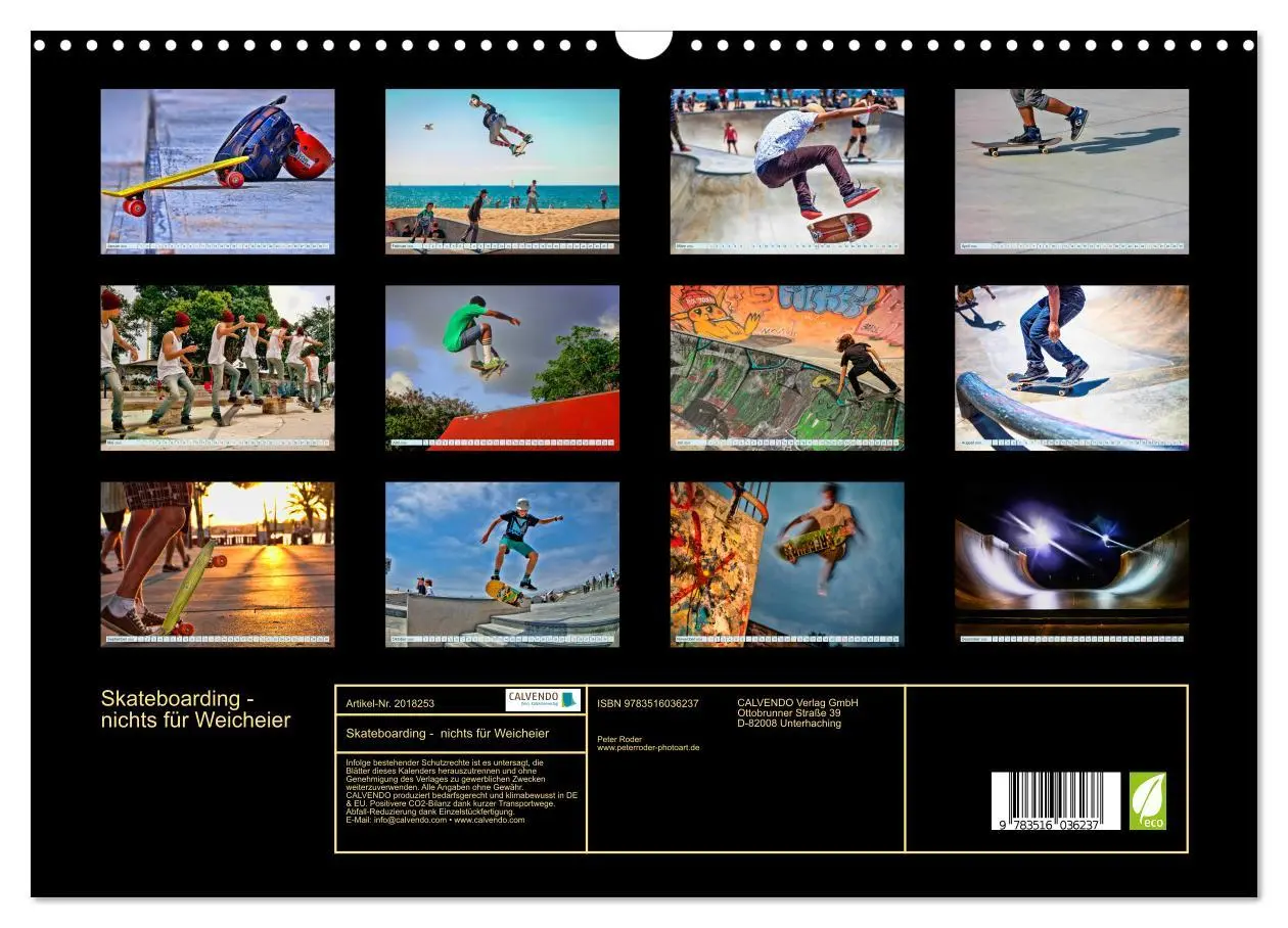 Bild: 9783516036237 | Skateboarding - nichts für Weicheier (Wandkalender 2026 DIN A3...