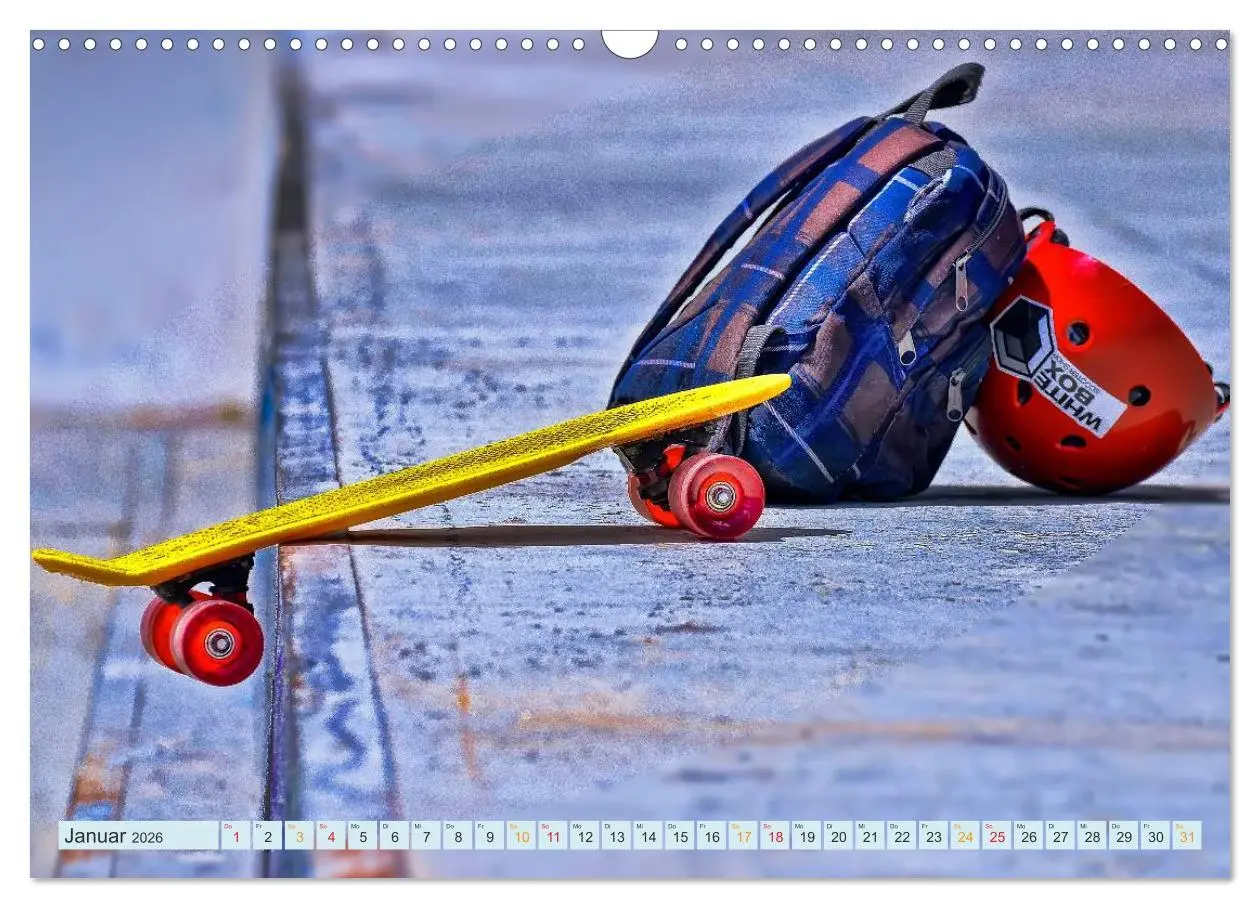 Bild: 9783516036237 | Skateboarding - nichts für Weicheier (Wandkalender 2026 DIN A3...