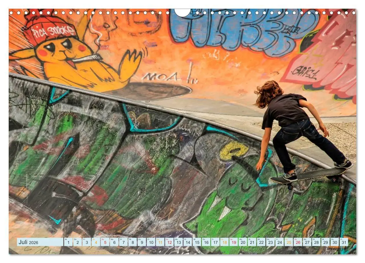 Bild: 9783516036237 | Skateboarding - nichts für Weicheier (Wandkalender 2026 DIN A3...