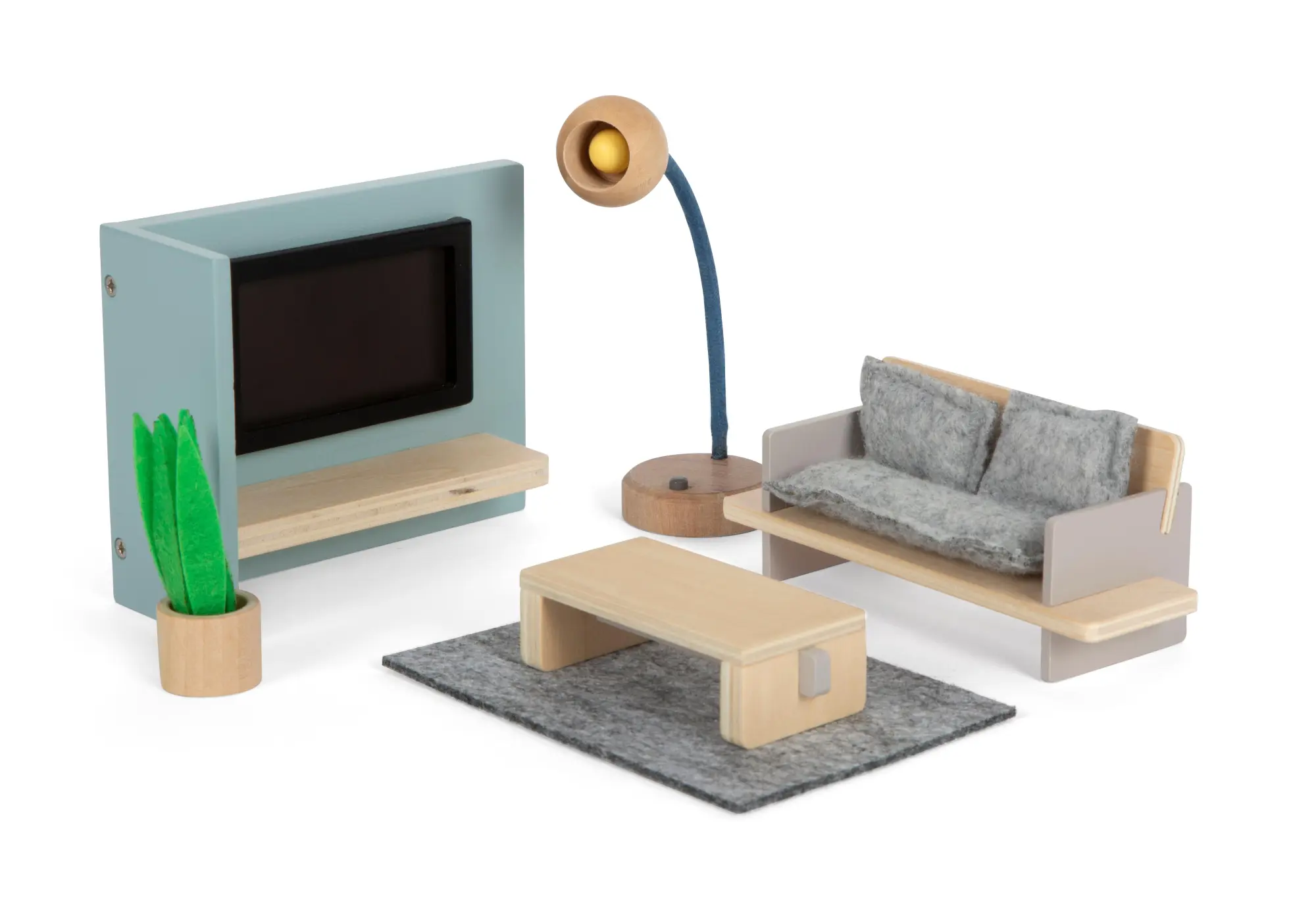 Cover: 4020972126337 | Puppenhausmöbel Wohnzimmer | TV-Board: ca. 13 x 5 x 10 cm | 12633