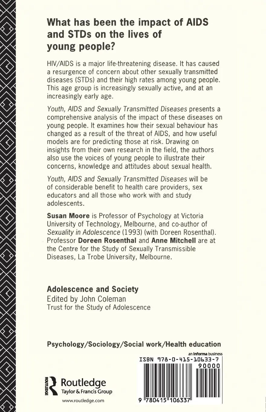 Rückseite: 9780415106337 | Youth, AIDS and Sexually Transmitted Diseases | Anne Mitchell (u. a.)