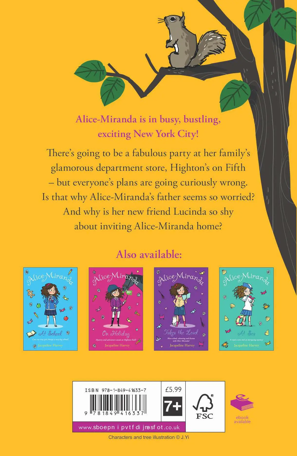 Rückseite: 9781849416337 | Alice-Miranda in New York | Book 5 | Jacqueline Harvey | Taschenbuch