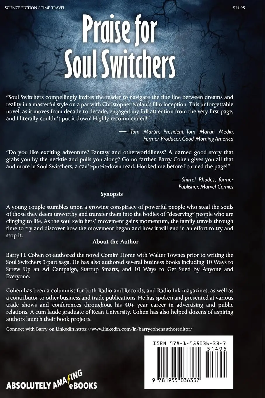 Rückseite: 9781955036337 | Soul Switchers | Barry H. Cohen | Taschenbuch | Englisch | 2022