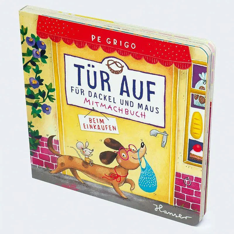 Bild: 9783446286337 | Tür auf für Dackel und Maus - Beim Einkaufen | Mitmachbuch | Pe Grigo