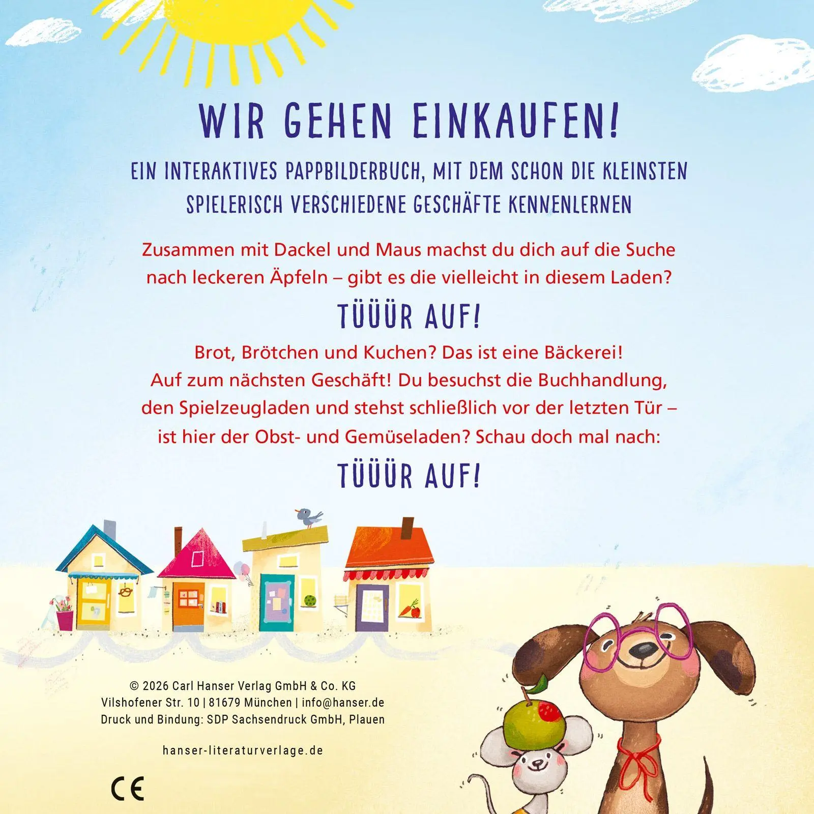Bild: 9783446286337 | Tür auf für Dackel und Maus - Beim Einkaufen | Mitmachbuch | Pe Grigo