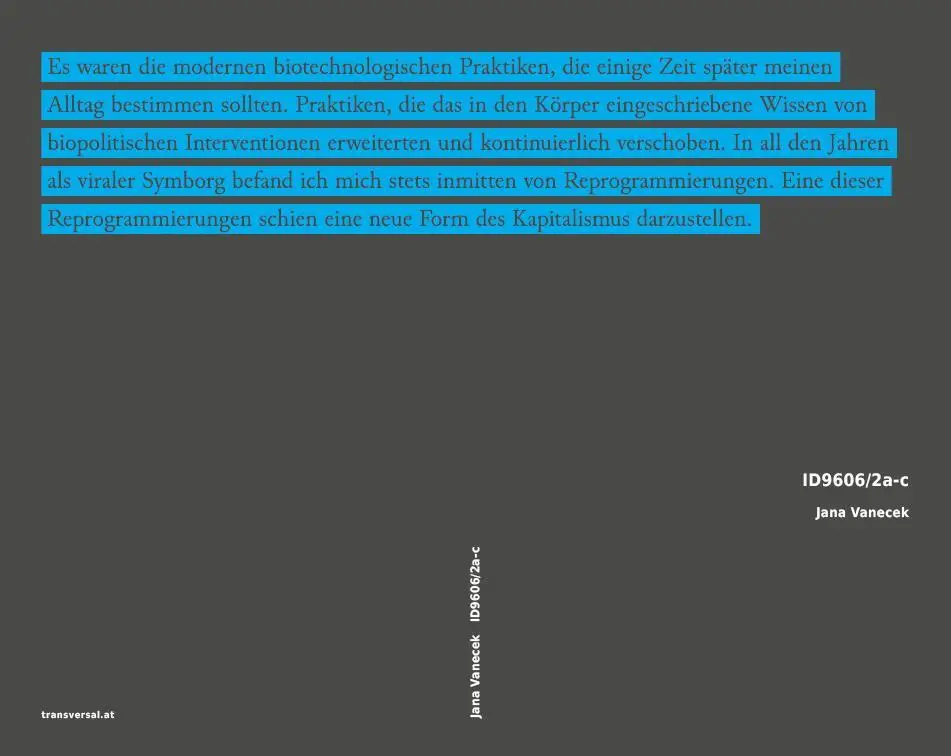 Cover: 9783903046337 | ID9606/2a-c | Dispositive eines Virus | Jana Vanecek | Taschenbuch