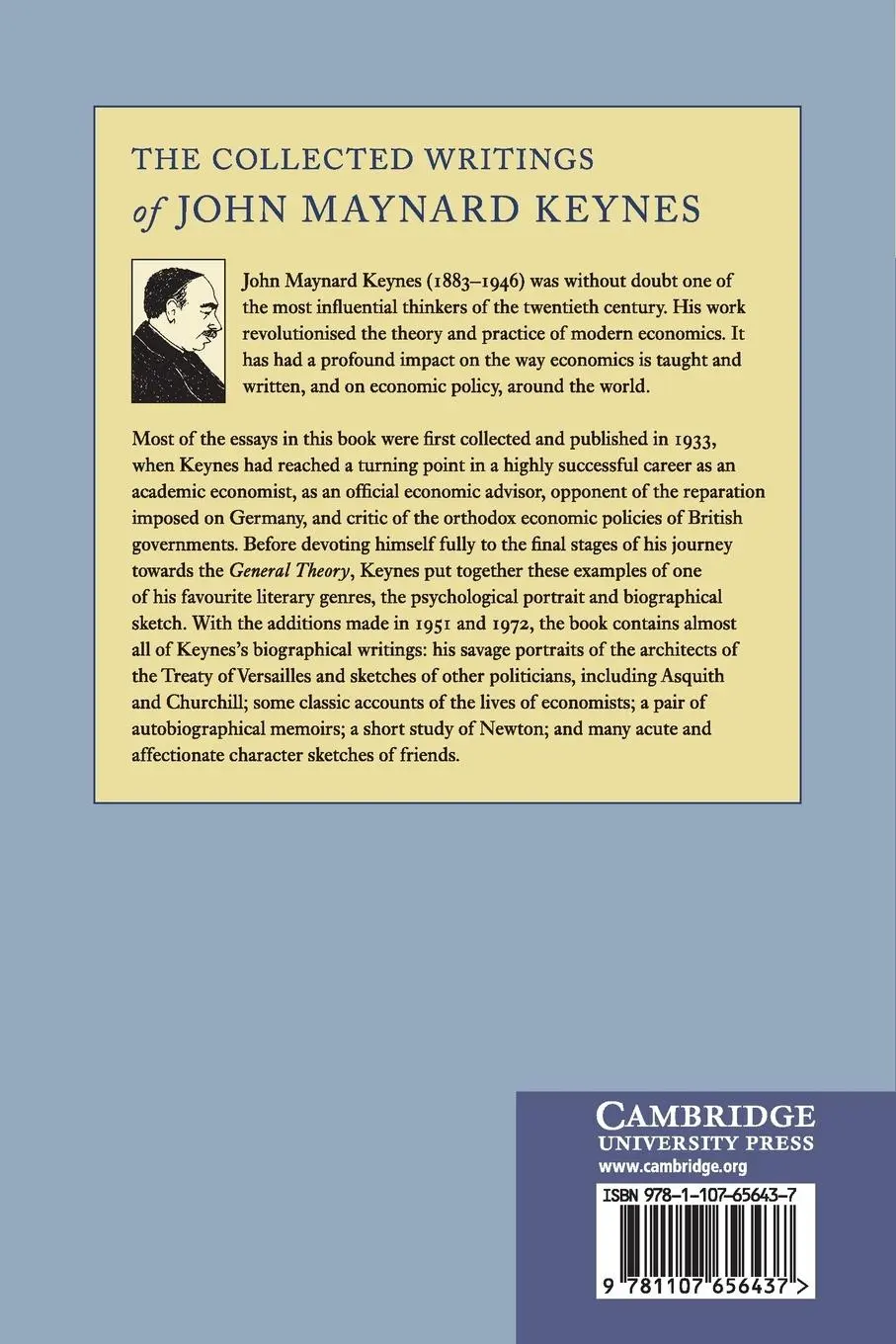 Rückseite: 9781107656437 | The Collected Writings of John Maynard Keynes | John Maynard Keynes