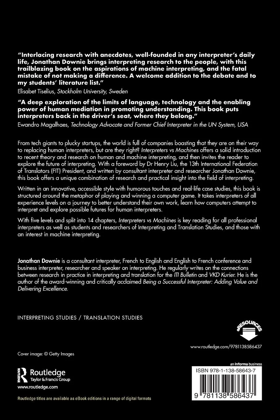Rückseite: 9781138586437 | Interpreters vs Machines | Jonathan Downie | Taschenbuch | Englisch