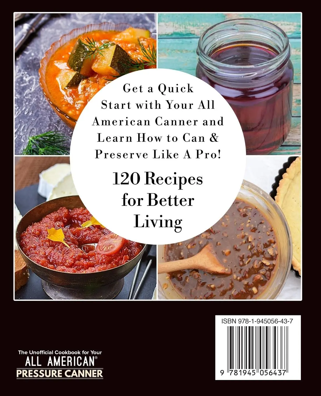 Rückseite: 9781945056437 | The Unofficial Cookbook for Your All American® Pressure Canner | May