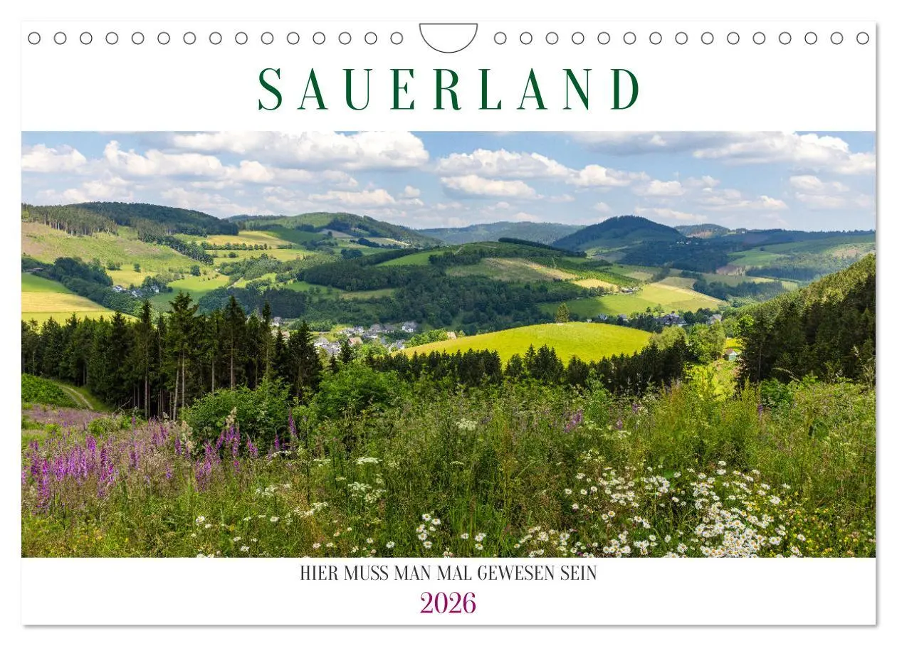 Cover: 9783457306437 | Sauerland - hier muss man mal gewesen sein (Wandkalender 2026 DIN...
