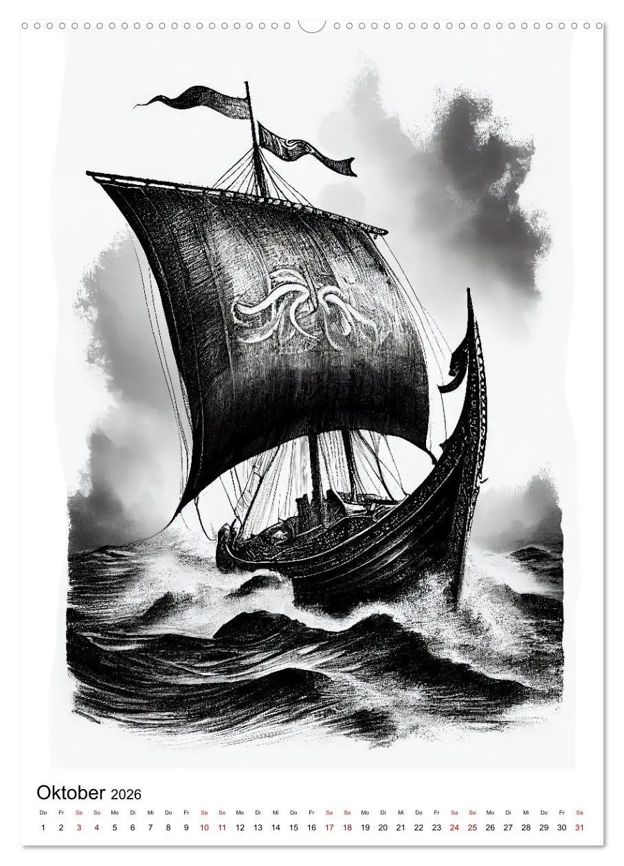 Bild: 9783516326437 | Welt und Mythologie der Wikinger (hochwertiger Premium Wandkalender...