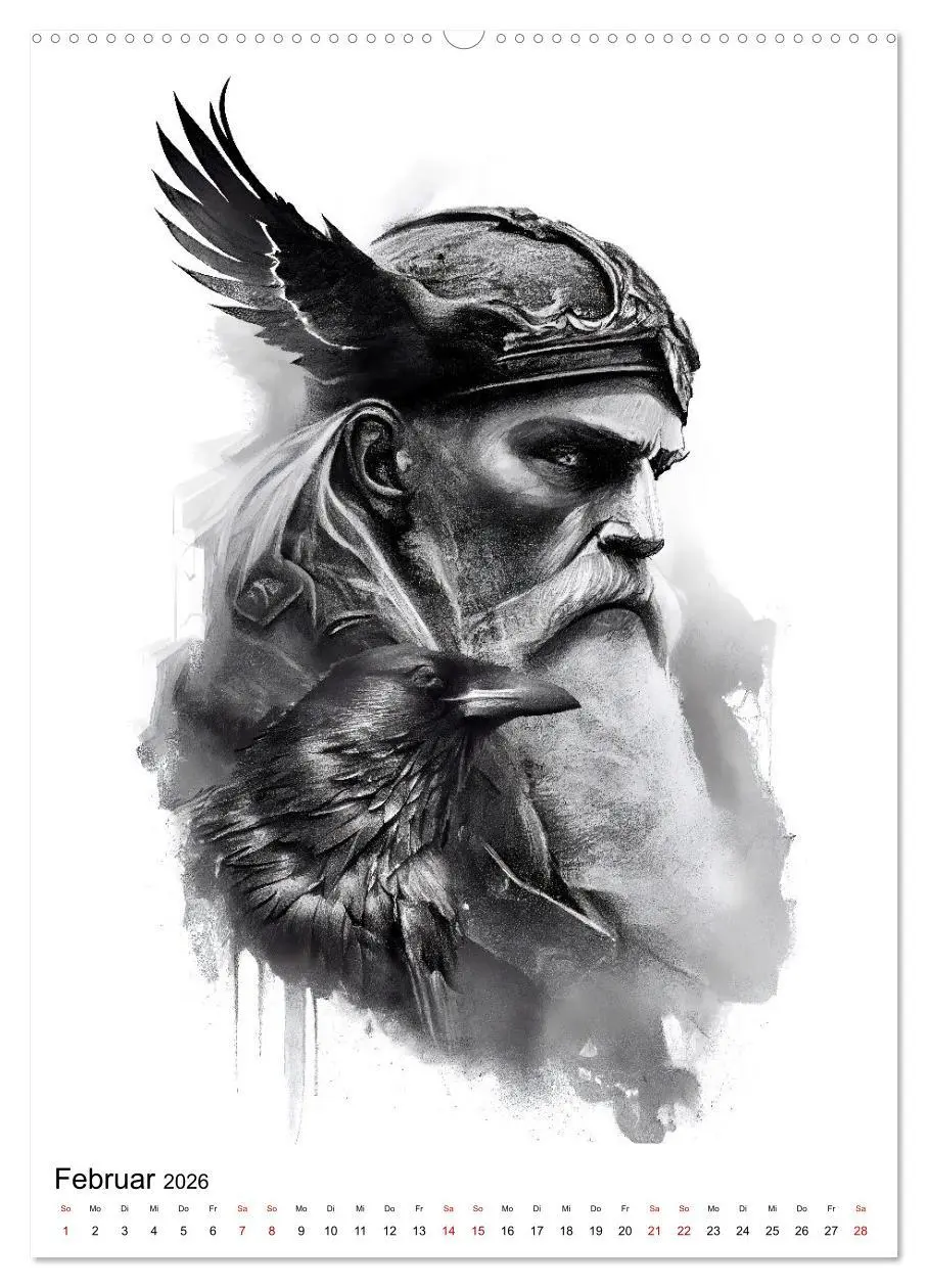 Bild: 9783516326437 | Welt und Mythologie der Wikinger (hochwertiger Premium Wandkalender...