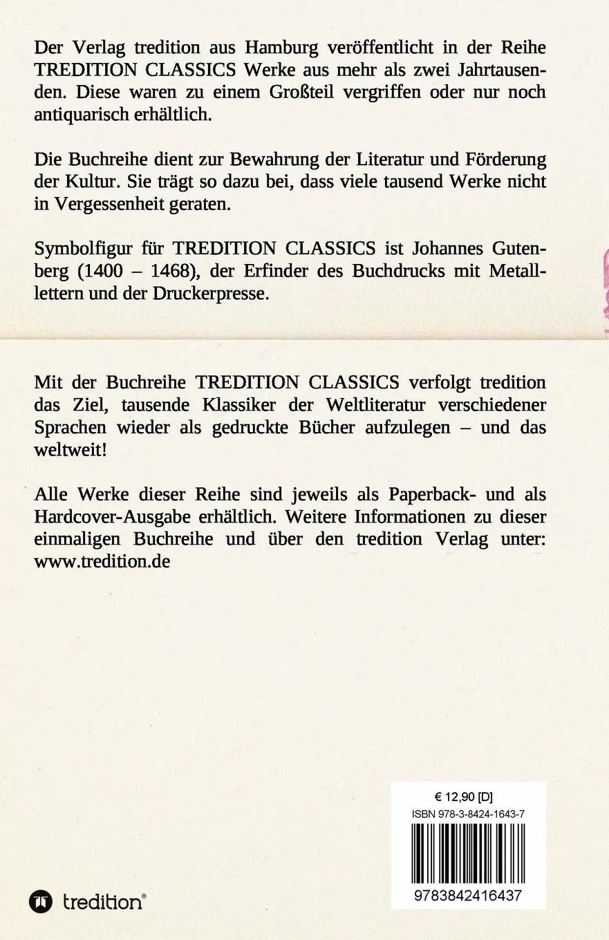 Rückseite: 9783842416437 | Empfindsame Reise | Laurence Sterne | Taschenbuch | Paperback | 192 S.