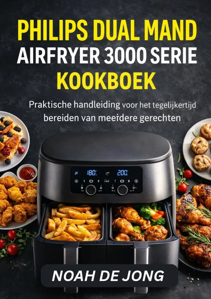 Cover: 9789403866437 | PHILIPS DUAL MAND AIRFRYER 3000 SERIE KOOKBOEK | NOAH DE JONG | Buch