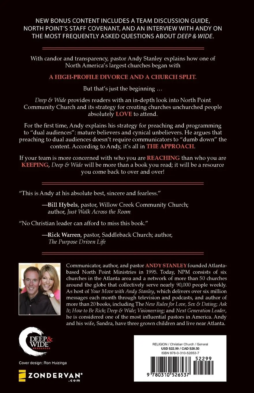 Rückseite: 9780310526537 | Deep and Wide | Creating Churches Unchurched People Love to Attend