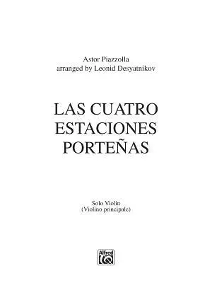 Cover: 9780739086537 | Las Cuatro Estaciones Porteñas | Astor Piazzolla | Taschenbuch | 2011