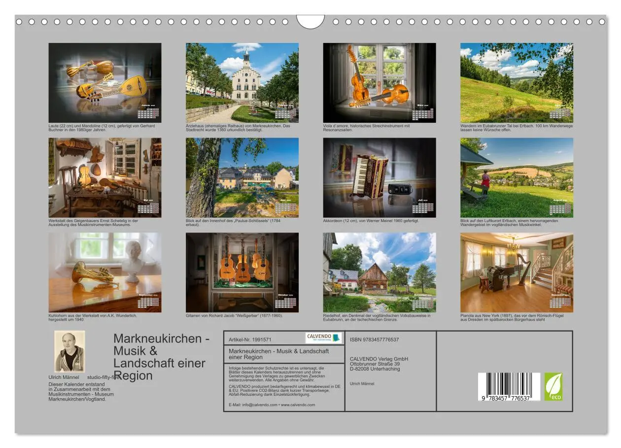 Bild: 9783457776537 | Markneukirchen - Musik &amp; Landschaft einer Region (Wandkalender 2026...