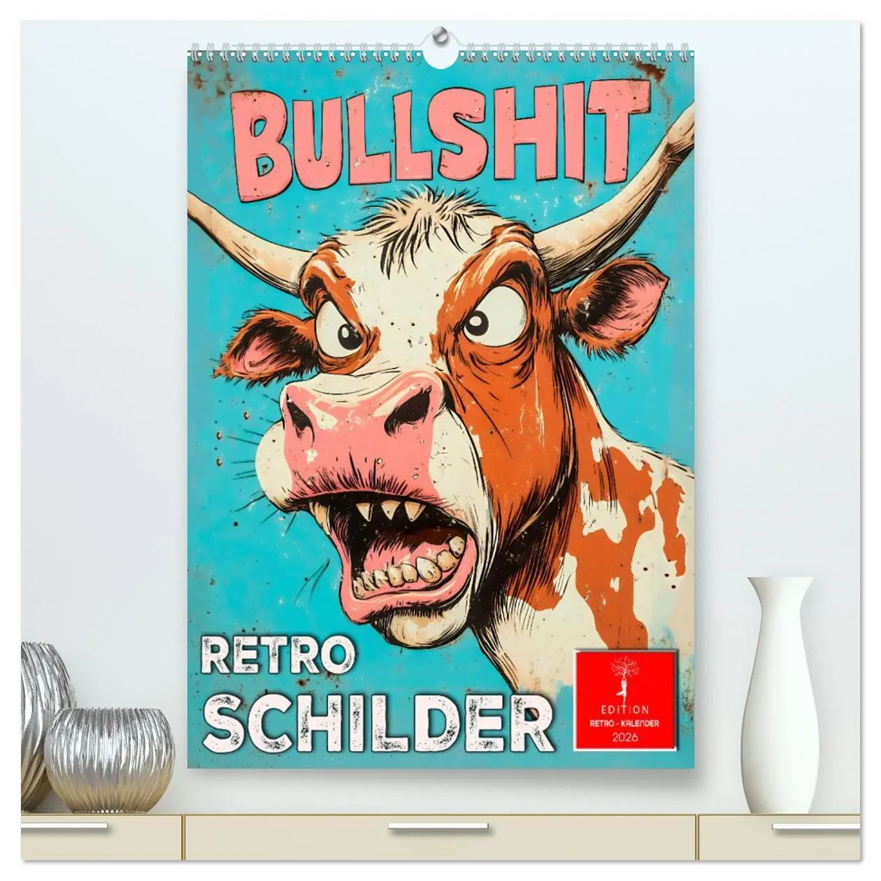 Cover: 9783516246537 | Retro Schilder (hochwertiger Premium Wandkalender 2026 DIN A2...