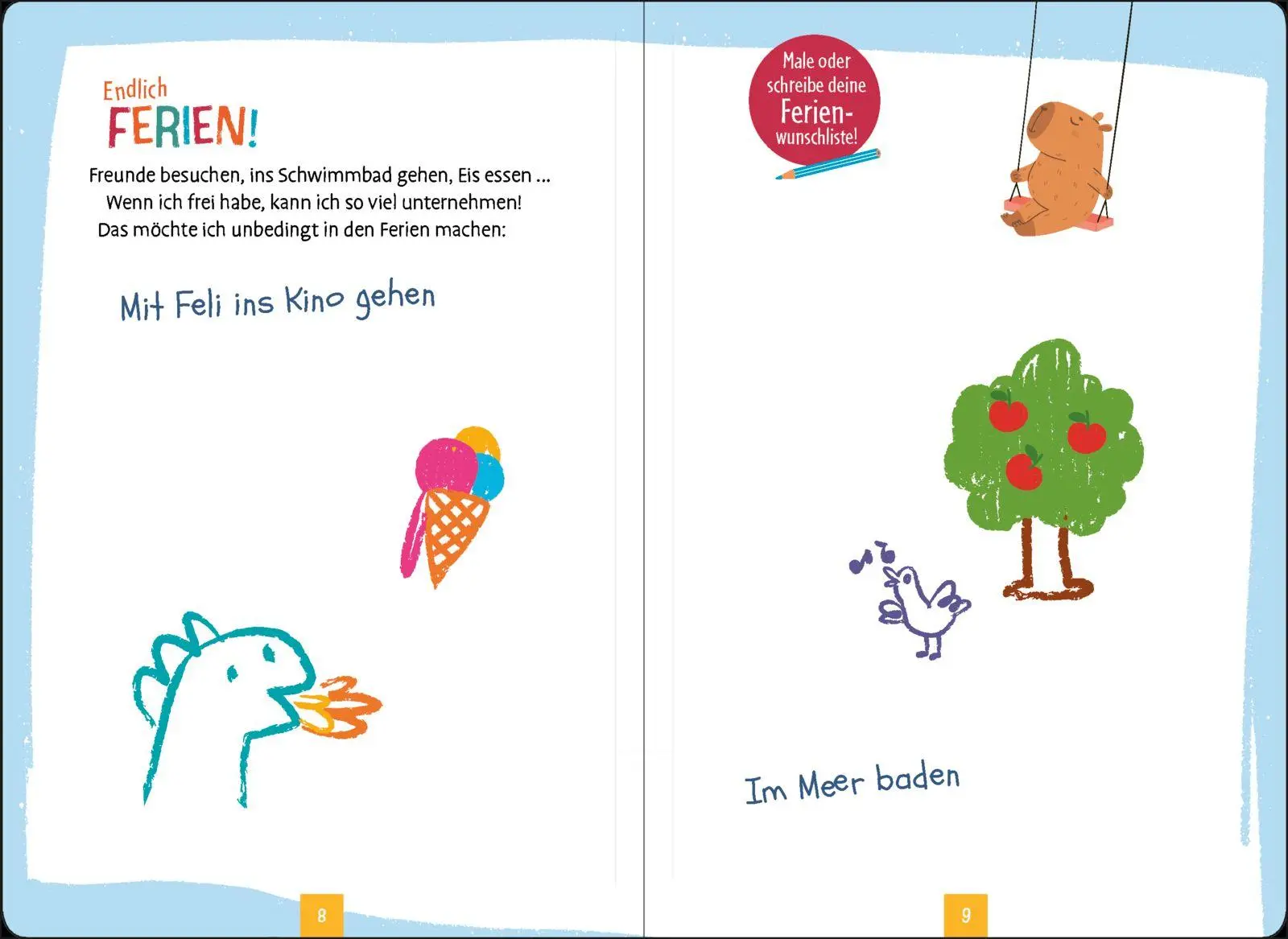 Bild: 4260308346637 | Meine kunterbunte Ferienzeit | Pattloch Verlag | Taschenbuch | 96 S.